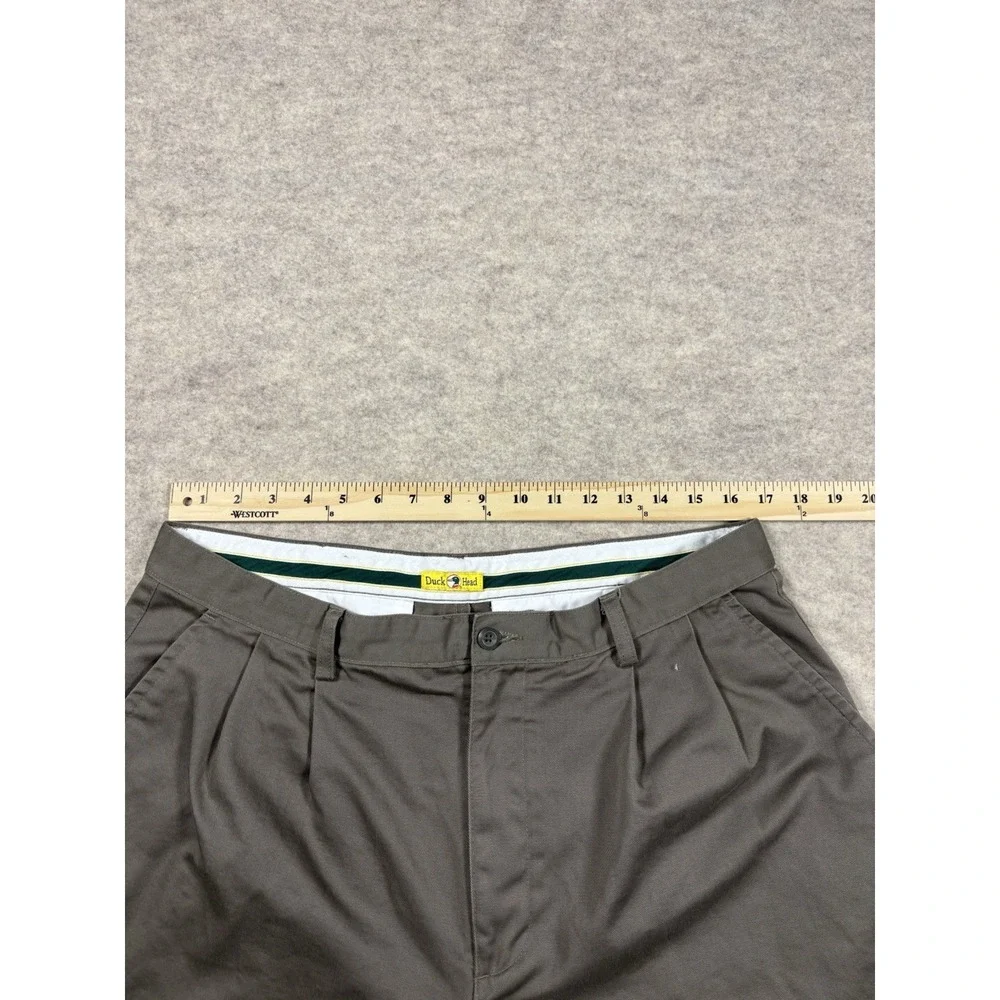 Vintage Duck Head Khaki Chino Pants Mens 36x30 100% Cotton Wide Leg Open